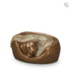 UGK 217 Urna de mascota de cerámica bronce